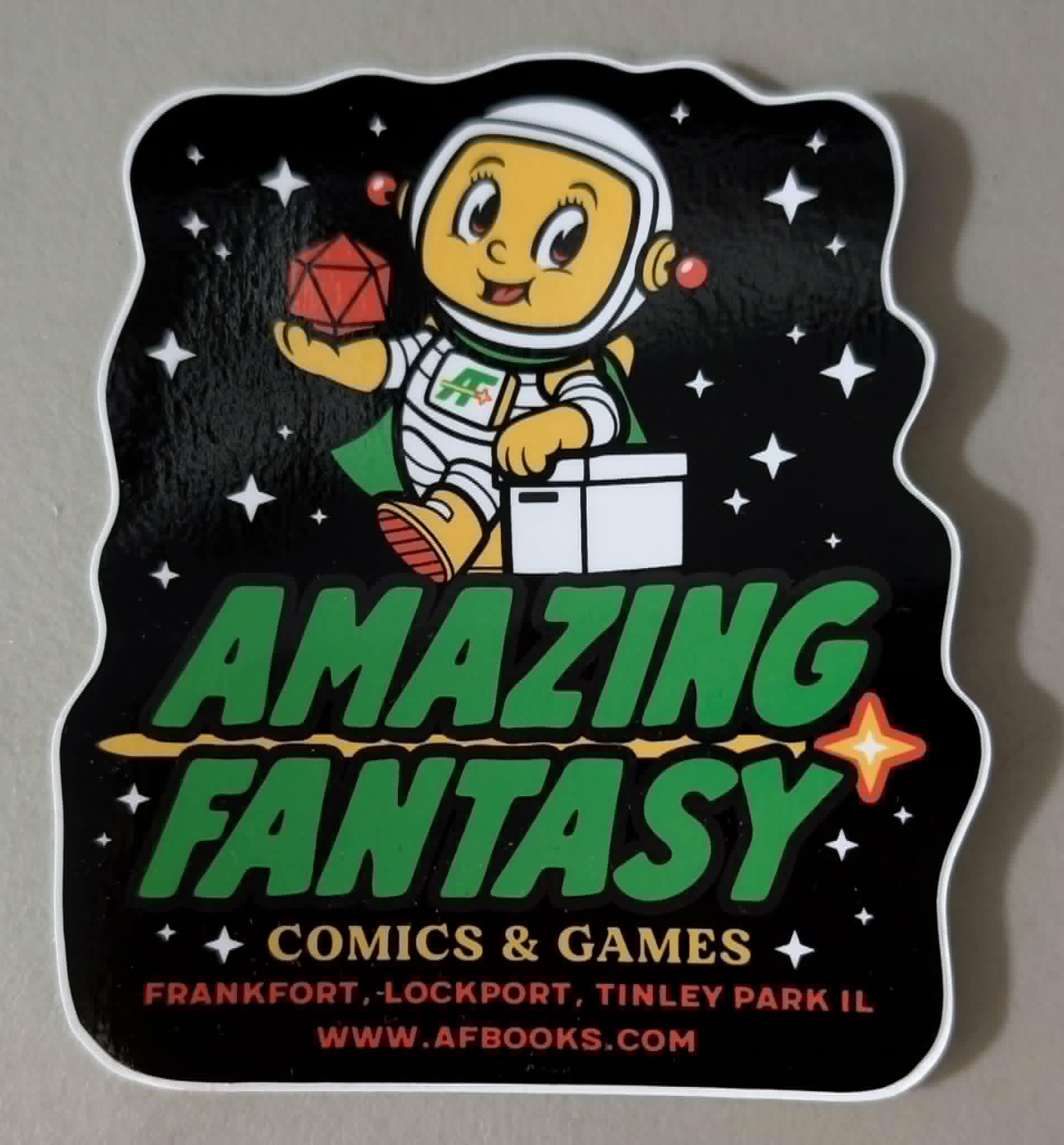 Amazing Fantasy Mascot Sticker